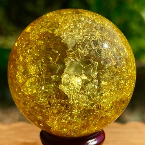 Sfera di quarzo arcobaleno titanio naturale 158G sfera di cristallo guarigione - Foto 17 di 19