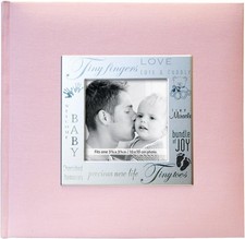 Fabric Cover Photo Memory Album 200 Pockets 9 x 9 inches 