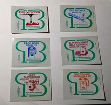 Vintage Coal Stickers - Pyott-Boone Electronics Lot Of 6