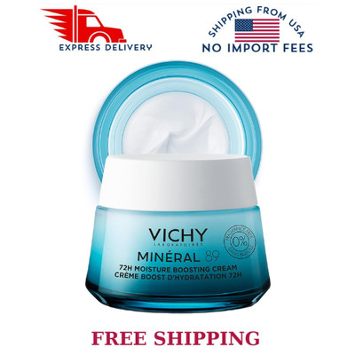 VICHY Mineral 89 Fragrance Free 72H Moisture Boosting Cream, 1.69 FL OZ