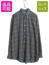 90S Ralph Lauren Check Long Sleeve Button Down Shirt / Old Polo Cotton Men size