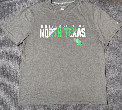 #ad UNT Mean Green Shirt Mens Large Gray NCAA College Football Champion Graphic Tee $13.00