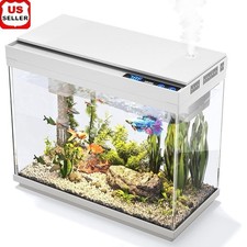 Aquarium Starter Kit W/ Self Circulating Pump Plants Humidifier Lights Filter US