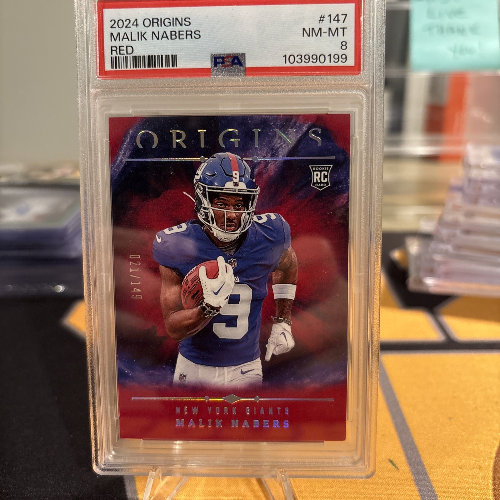 2024 Panini Origins - Rookies Malik Nabers #147 Red /149 (RC)