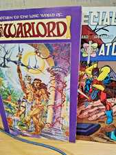 Set of 2 Classic DC Sword and Sorcery comics The Warlord #1 Plus Sword and Atom