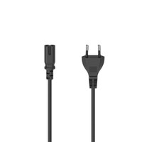 Hama Netzkabel Stromkabel Eurostecker Doppelnut C7 2-Polig 1,5M Flat-Tv Lcd Sw.
