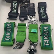 CHOOSE Takata Racing Seat Belt Harness 4 Point Snap-On 3" Cam lock Universal
