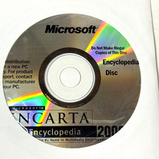 Microsoft Encarta Encyclopedia 2000 Windows Software CD-ROM PC B2G2 