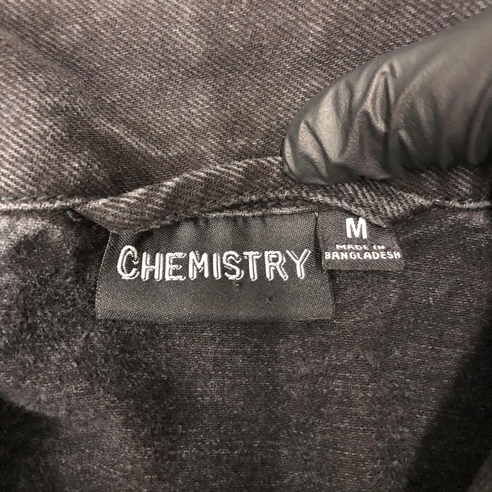 Chemistry Jacket Mens Medium Black Tupac Poetic Justice Denim Hip Hop Graphic - Imagem 4 de 4