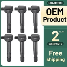 UF400 Set of 6 Ignition Coils on Plug Pack for Honda Civic Acura MDX 1.7L 3.5L