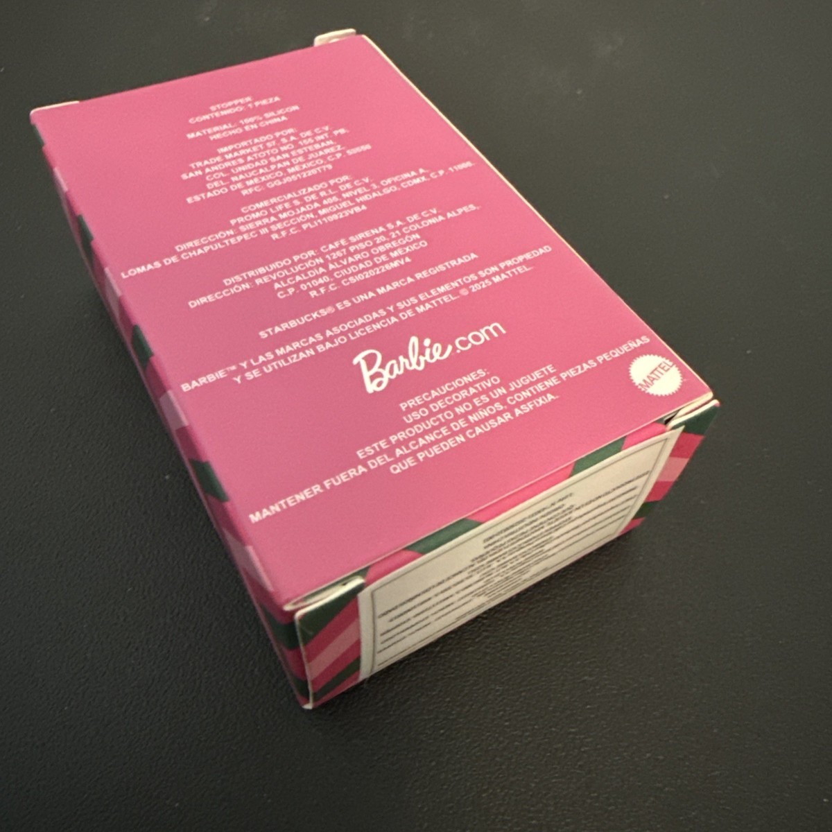 Starbucks + Barbie Cup Stopper & Sleeve 2025 Mexico NEW | eBay