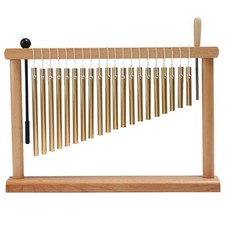 20-Note Chime Bar Table Top Wind Chime Music Percussion Instrument with Malle...