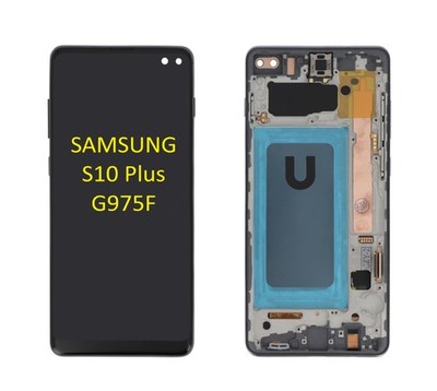 Display für Samsung Galaxy S 10 Plus SM-G975F Bildschirm  mit Rahmen Schwarz