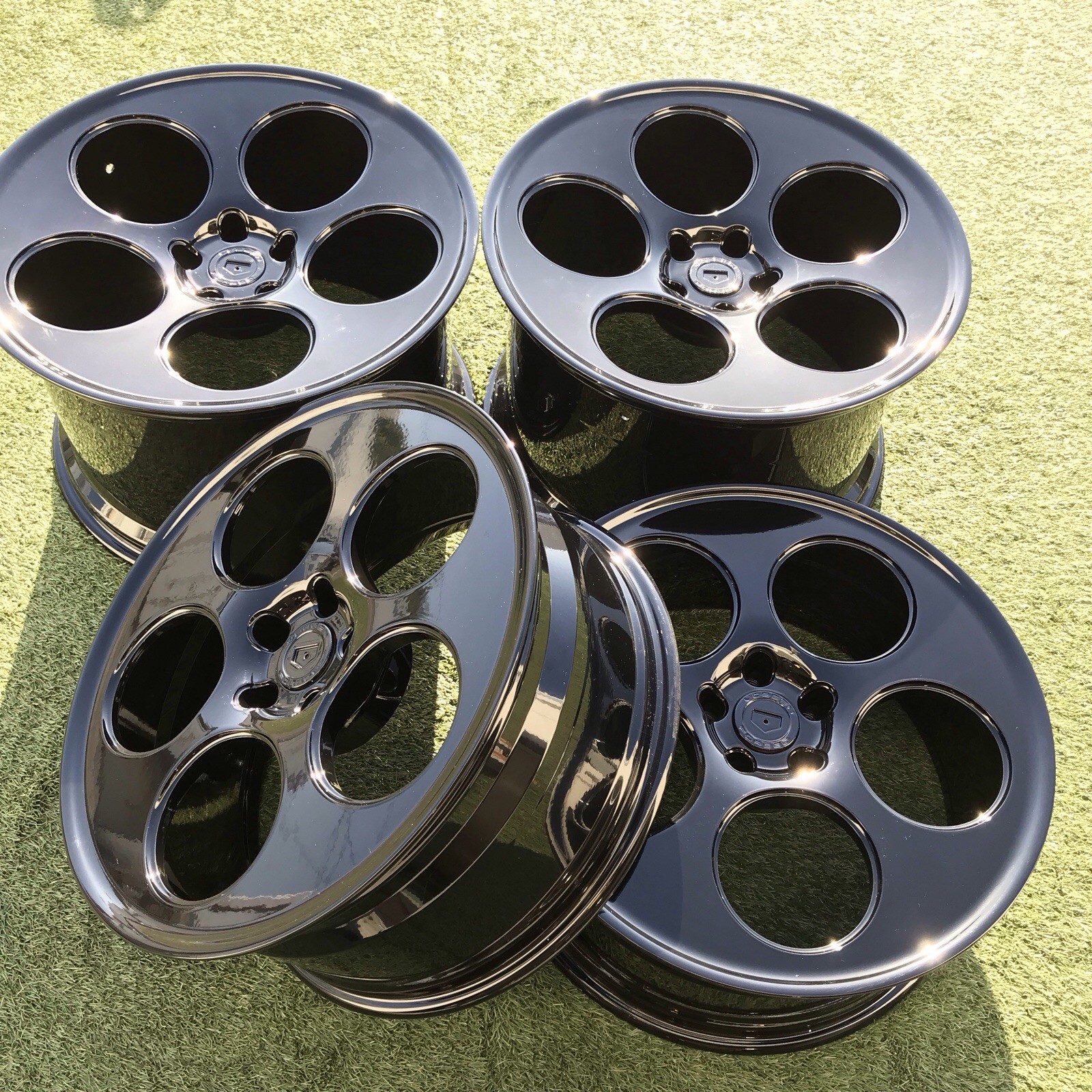 20 21 LAMBORGHINI AVENTADOR VOSSEN RIMS BLACK SET 4 FORGED LC SERIES