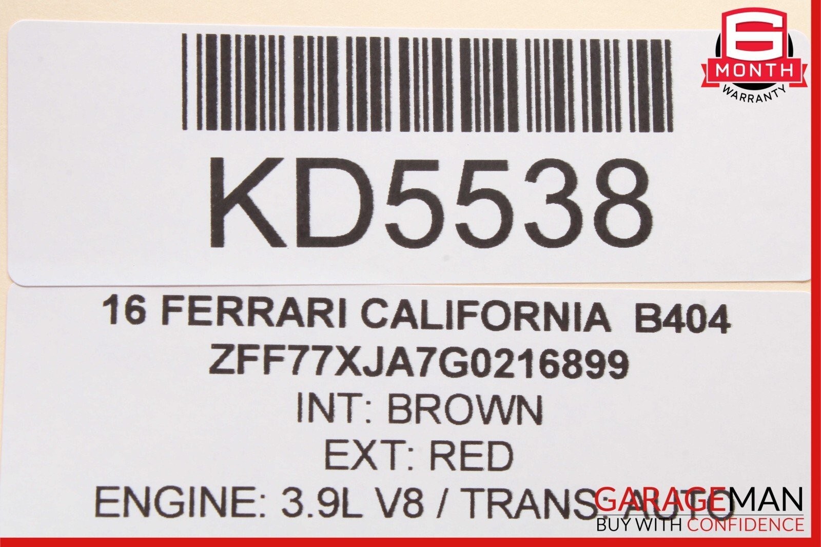 15-18 Ferrari California T Front Trunk Release Control Switch Button OEM