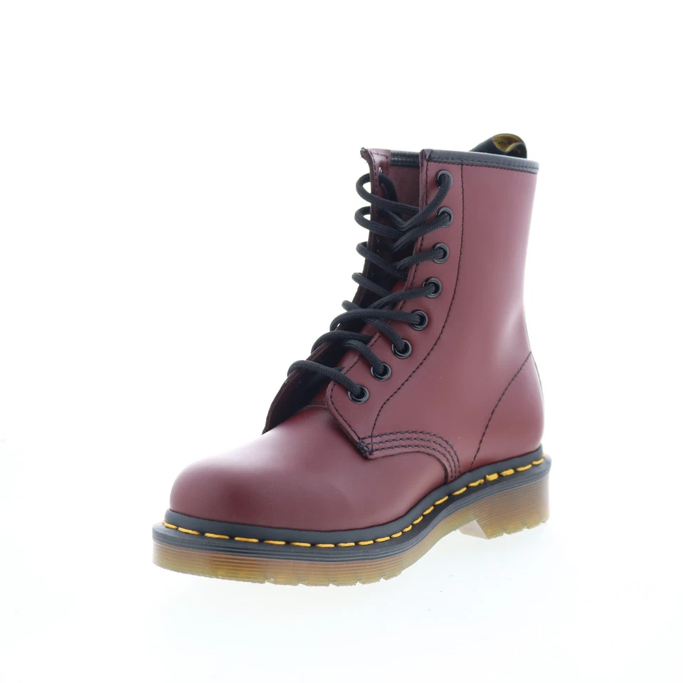Dr. Martens 1460 Smooth Leather 11822600 Mens Red Casual Dress Boots - Image 4 of 4