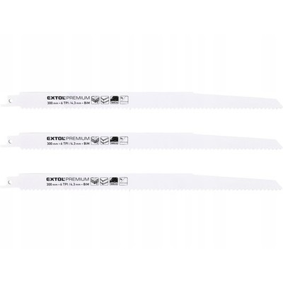 Säbelsägeblätter Reciprosägeblatt Metall 300mm 6TPI 3Stk Set