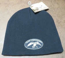 Vtg NWT Duck Commander Black Winter Stocking Hat beanie stocking