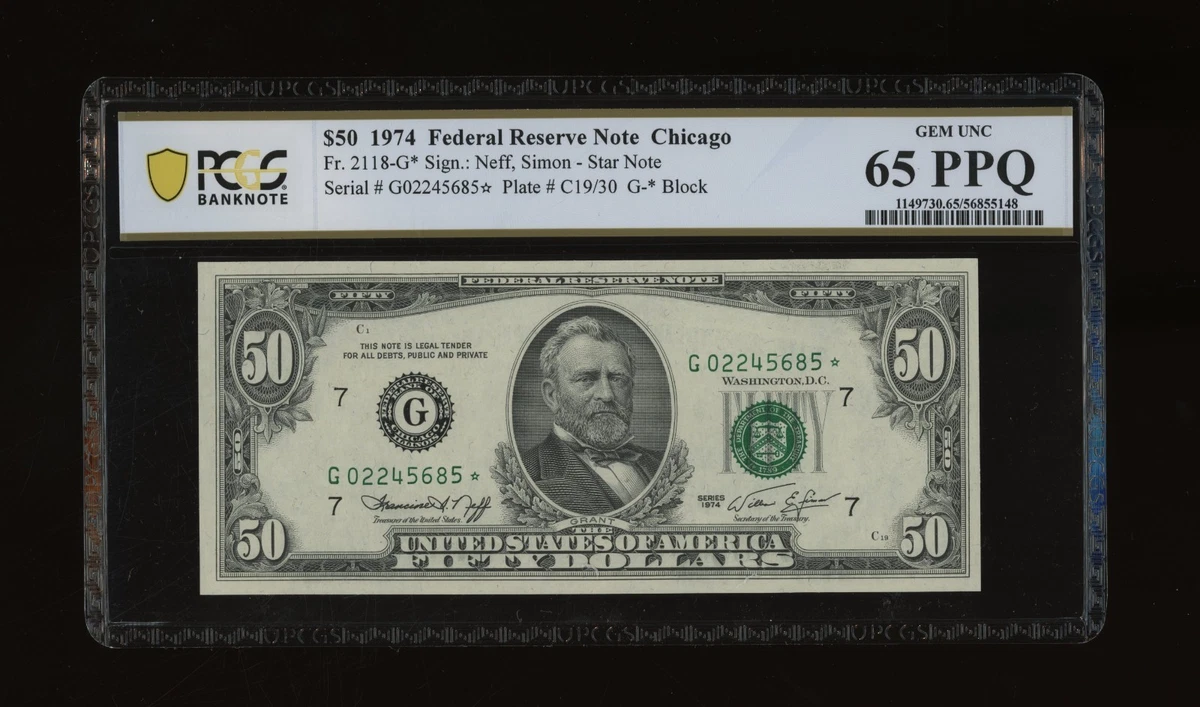 $50 1974 US Small Size Paper Money Notes for sale | eBay