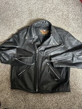 Men’s Harley Davidson Leather Jacket Med Made In USA CA03402 Late 90s Light Wear