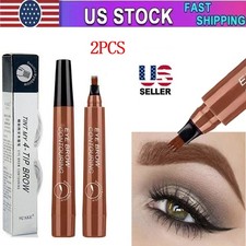 Microblading Tattoo Eyebrow Ink Pen Long Lasting Eye Brow Pencil 3D Fork Makeup