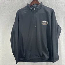 Branded Bills Men's Size Large Black Quarter Zip Long Sleeve Golf Logo AHSHA