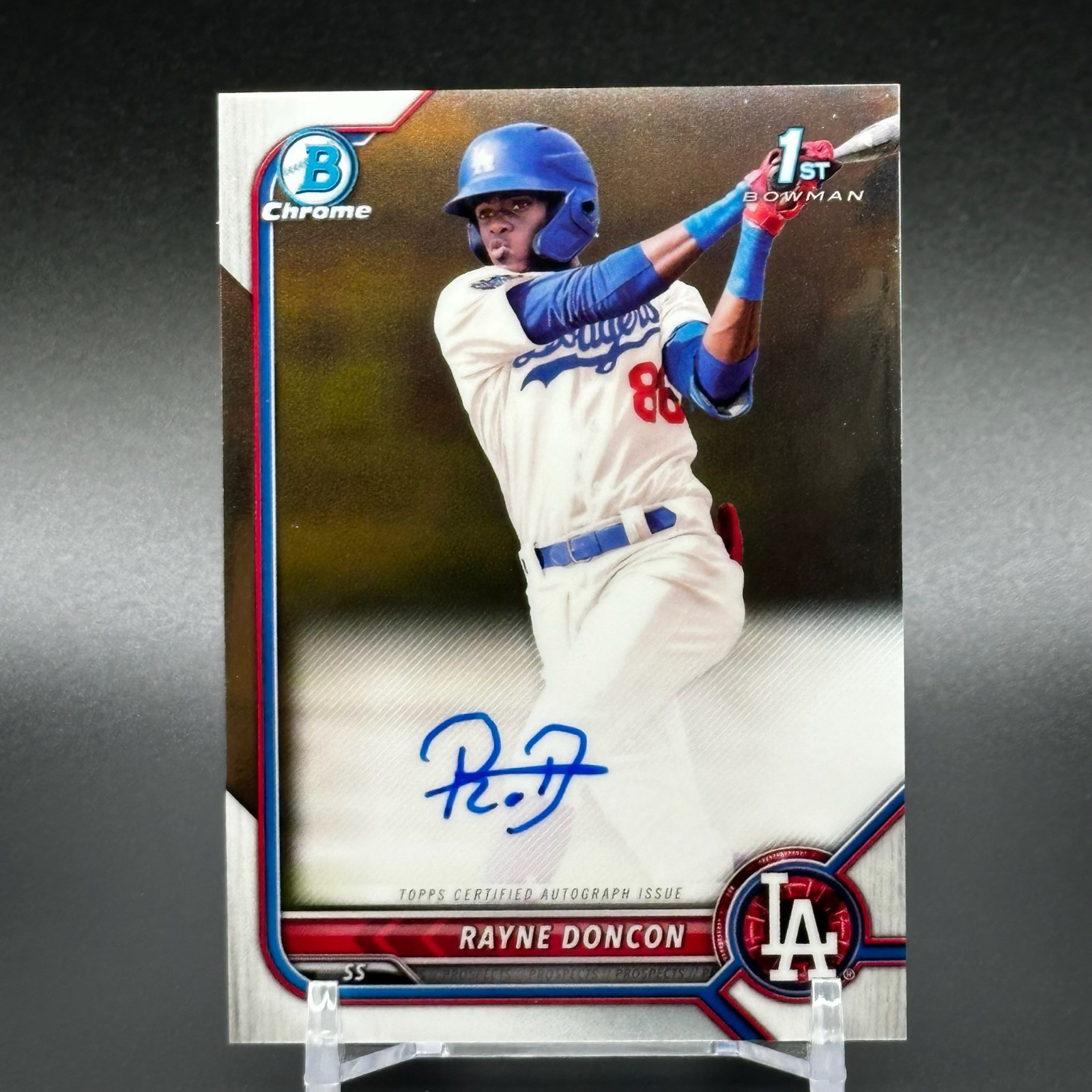 RAYNE DONCON 2022 Bowman Chrome 1st Auto Rookie RC Dodgers SP
