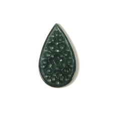 Natural Jadeite Jade Hand Hollow-Carved Teard...