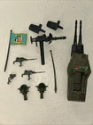 vintage G.I. GI JOE gijoe HEADQUARTERS WEAPONS PARTS LOT antenna seats gun JP