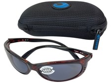 Costa Del Mar Fathom Tortoise Brown Sunglasses Gray Lenses  Case - B Condition