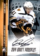 Clark Bishop 2014-15 In The Game Draft Legends Auto Card #A-CB2
