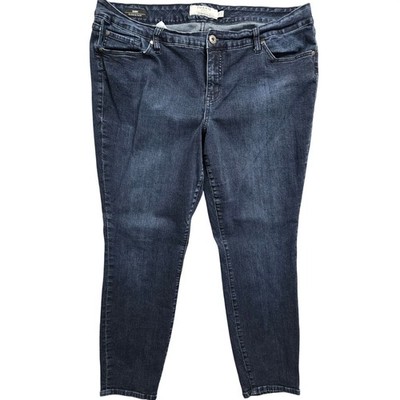 Torrid Denim Womens Size 20 Skinny Jeans Dark Wash Stretch Cotton Blend