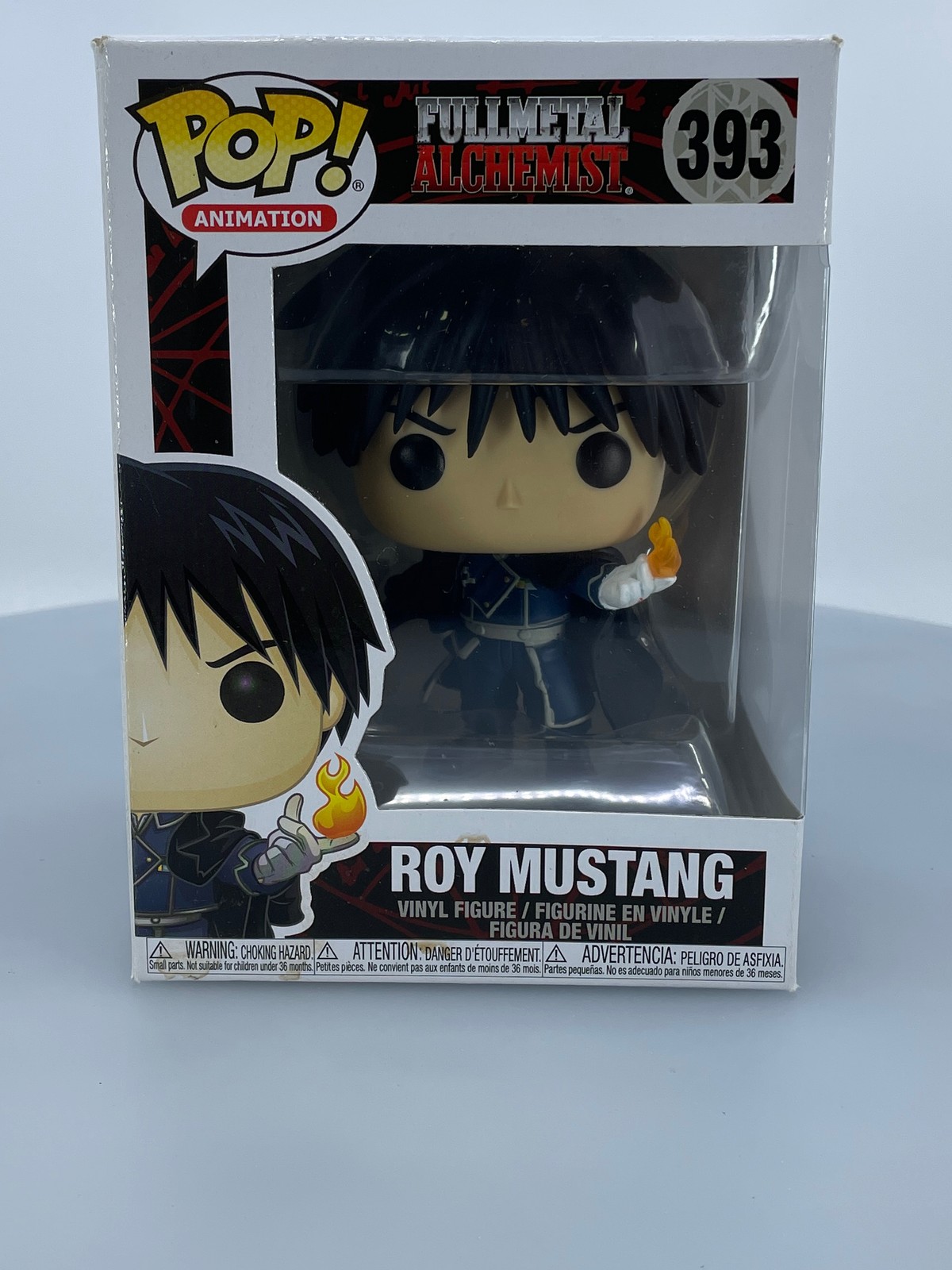 Sale Funko Pop! Animation Fullmetal Alchemist Roy Mustang #393 Vinyl Figure Damaged
