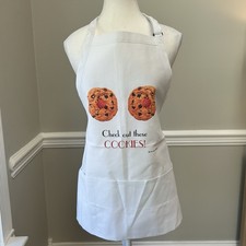 Daystar Adult Apron 3-pocket Adjustable Check Out These Cookies Breast Humor