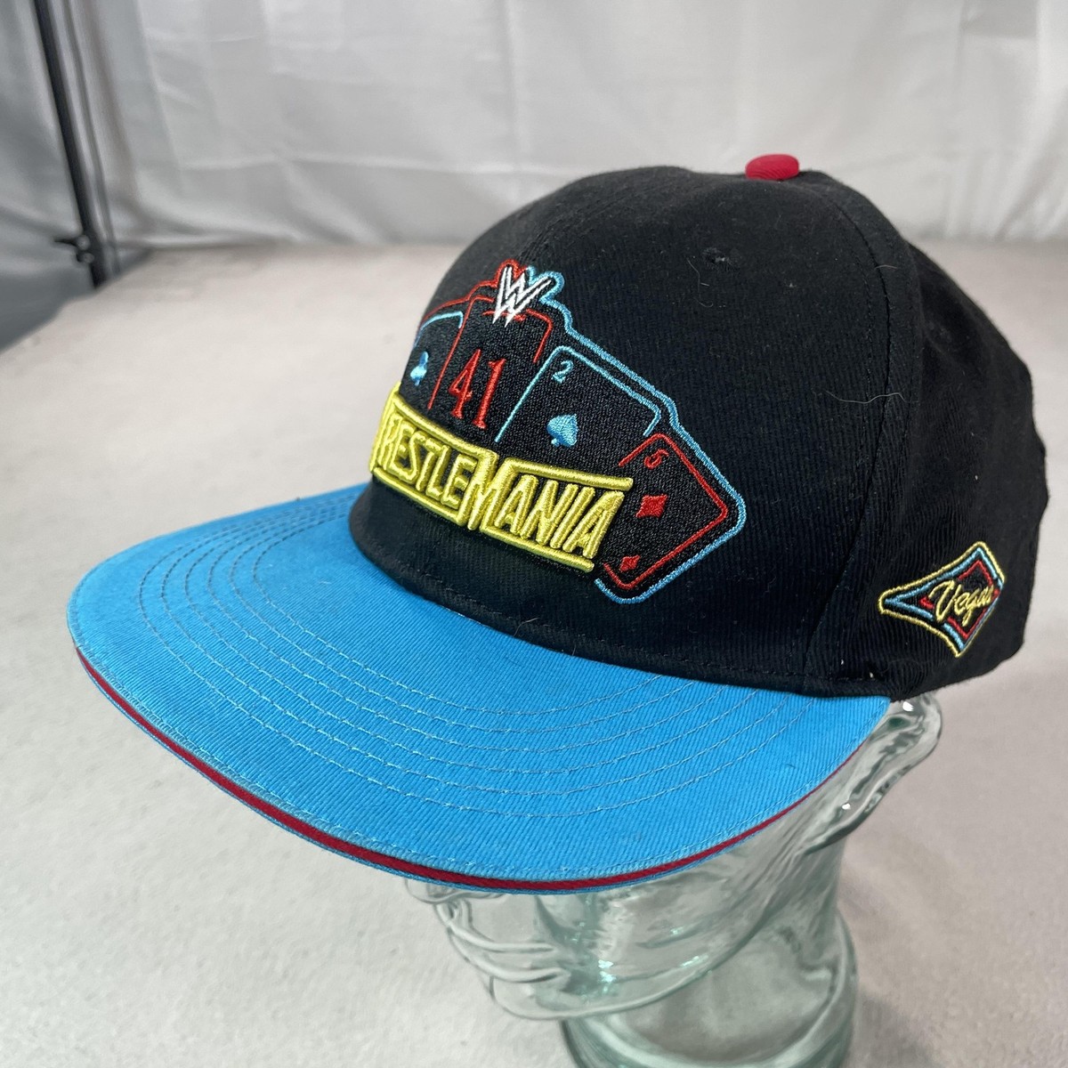 WWE WrestleMania 41 Hat Cap Snap Back Mens One Size Black