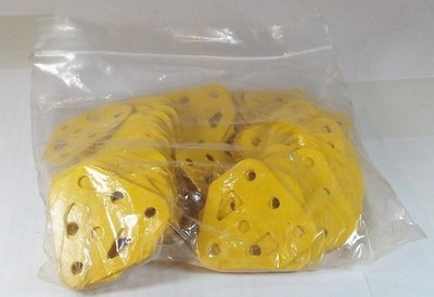 100 x Original Meccano gelber Flachzapfen 3x3 Löcher (126a) ** NEU **