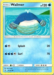 Wailmer 29/145 Common Guardians Rising Pokemon Card