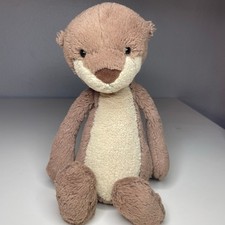 Jellycat Medium Bashful Otter Plush 12 Brown Stuffed Animal