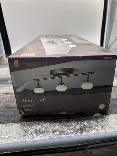 allen + roth Oakleigh, 3-Light Track Light LED, Antique Pewter Oakleigh {F5} - Picture 7 of 12