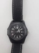 Timex Analog Quartz Mens Watch Black Dial Black Band New Battery Working