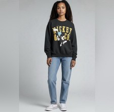 Vintage Disney 90s Mickey Mouse Made In The USA Sweatshirt Black Size XL