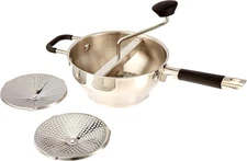 ExcelSteel Food Mill With 3 Grinding Sizes 17" x 8.25" x 3.75" Medium