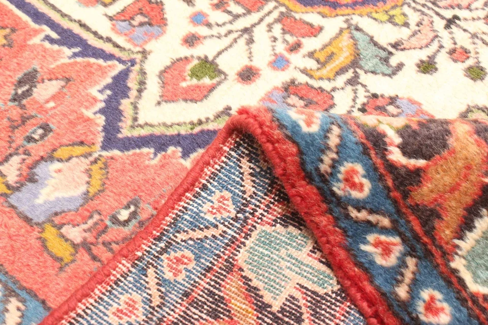 Alfombra tradicional vintage anudada a mano alfombra de lana oriental de 3'5" x 5'2" Foto 4 de 4