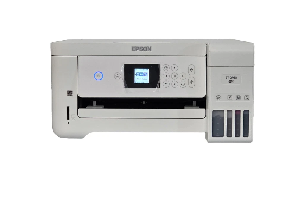 Epson EcoTank ET-2760 Supertank Color Inkjet All-in-One Printer | White | C634A - Image 3 of 4