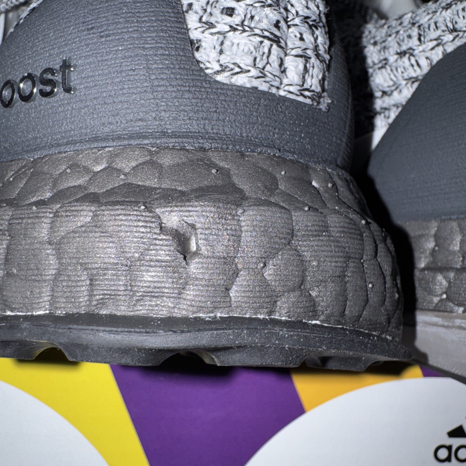 Adidas UltraBoost Bb6180 Black White Cookies And Cream  Size 9.5 thumbnail 5