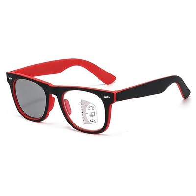 Photochromic Multifocal Reading Glasses Retro Multifocus Eyewear Computer Reader