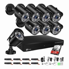 XVIM 1080P Security Camera System 8CH DVR Outdoor Surveillance CCTV System P2P