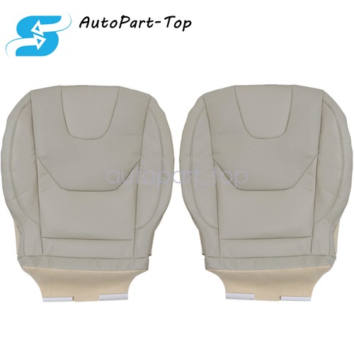 13-17 Fit For Ford Fusion Titanium Front Side Bottom Leather Seat Cover Tan 2PCS