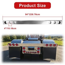 Cabtherlyn Chrome Plated Rear Light Bar With 4 Inches Holes 94 Cabtherlyn Chrome Plated Rear Light Bar With 4 Inches Holes 94