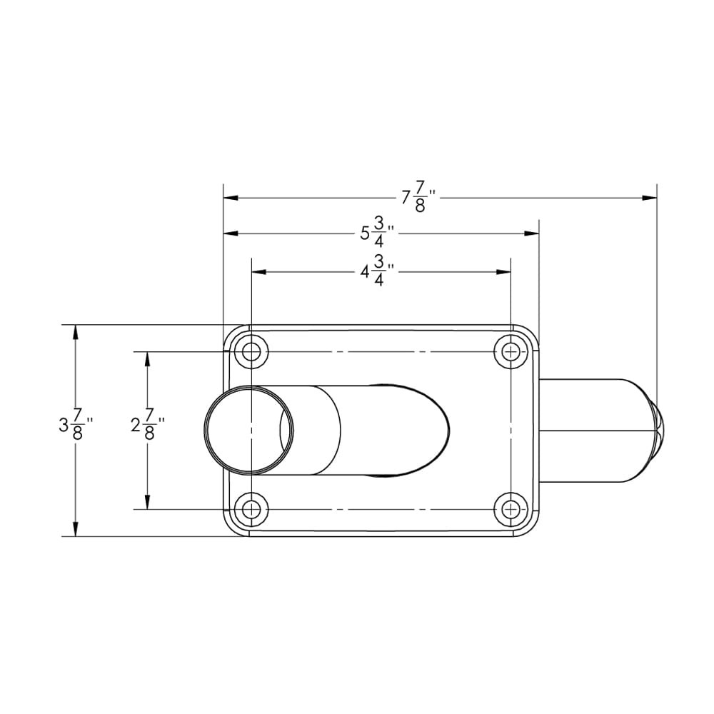 2pc Stainless Steel Fishing Outrigger Mount w/Backing Plates/Mounting Base